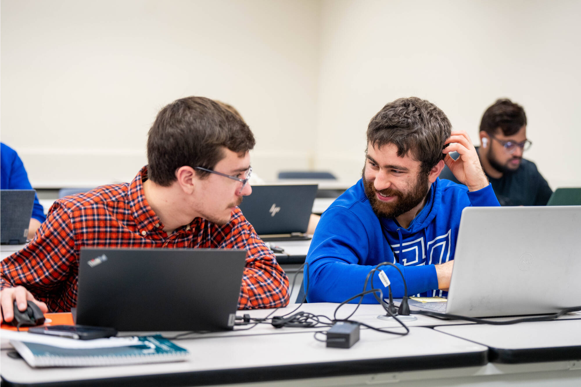 Students compete in a Cybersecurity Capture the Flag event on February 10, 2024 in Mackinac Hall.